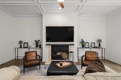 Enjoy the gas fireplace