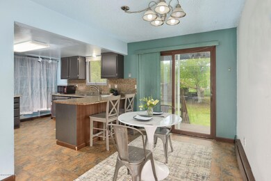 Dining looks out to Back yard