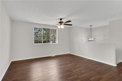 Showing view to kitchen & dining room