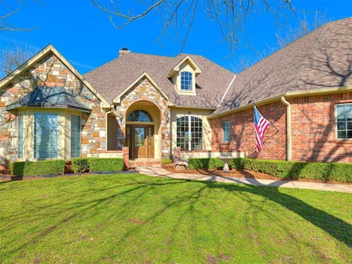 Beautiful stocked pond with wooden bridge