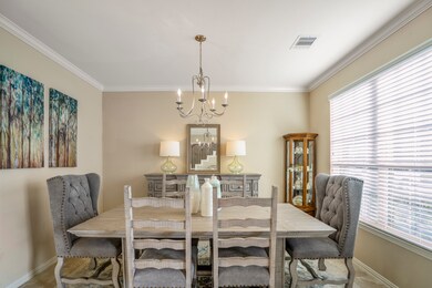 Stunning dining room greets you upon arrival.