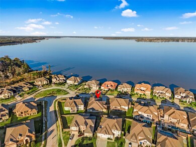 Aerial view of the neighborhood showing home and L