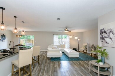 Enjoy the open feel of the home with a combined ki