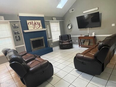 Spacious Great room with wood fireplace