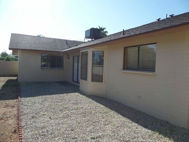 North side of house