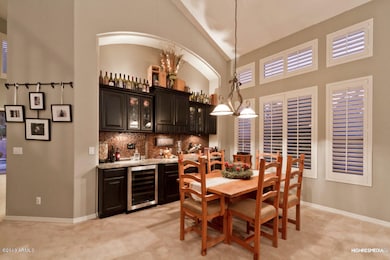 Dining Room with  Built in Granite Bar