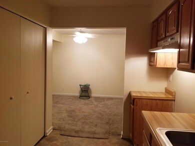 Looking into dining room from kitchen