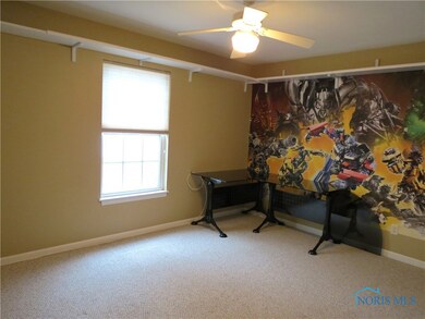 Great boys bedroom with hobby shelves and 