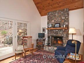 stone fireplace