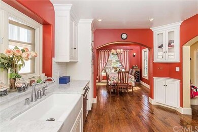 View from kitchen in dining room.