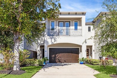 Stunning modern elevation with clean lines, mature