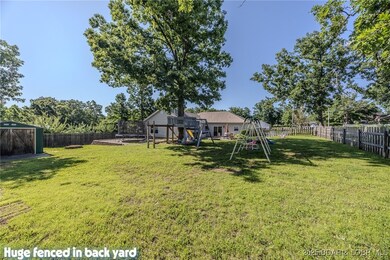 Fully fenced in back yard