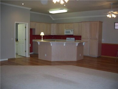 Kitchen. Kitchen open to living rom
