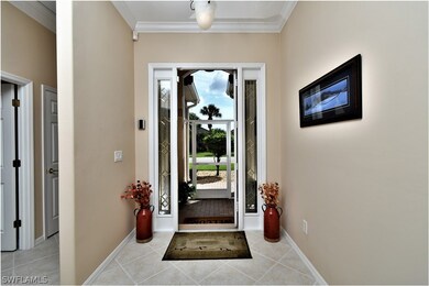 Entry way looking out to street- front door is lea