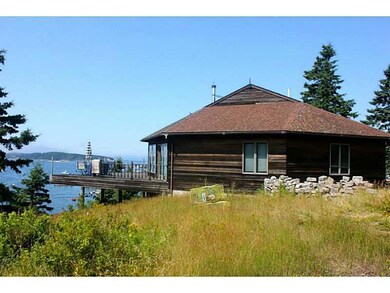 Contemporary, Octagonal home with...