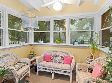 Front sunroom off living area overlooking Carrollt