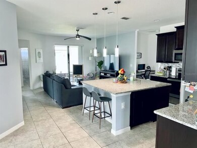 View of Great Room & Kitchen from front living roo