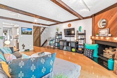 Living Room - Wood Burning Fireplace