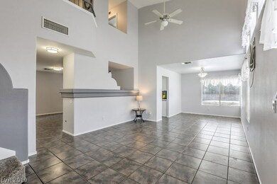 Living room and formal dining room, viewed from fr
