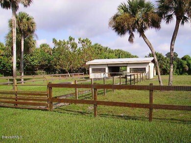 Barn and paddocks