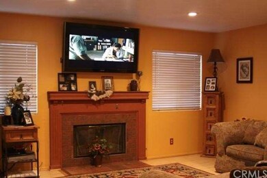 Family room with cozy fireplace