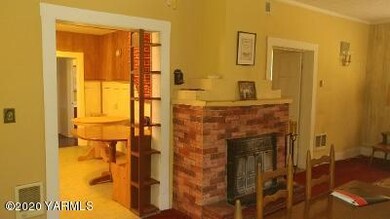 fireplace to kitchen