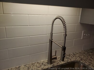 Subway tile backsplash.