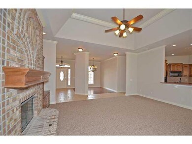 Living Room. View of living room opens to formal d