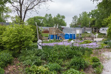 Yard with pool and patio