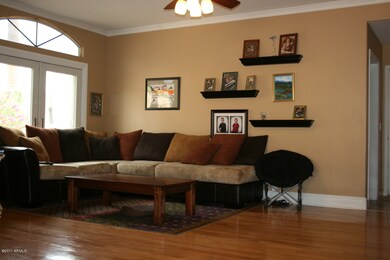 family rm with wood flooring