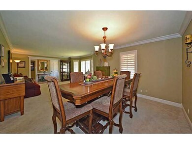 Dining Room. Plantation shutters are new to home a