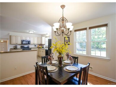 This view of the dining room shows its perfect flo