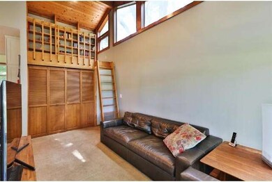 Loft area above the family room, pine vaults and i