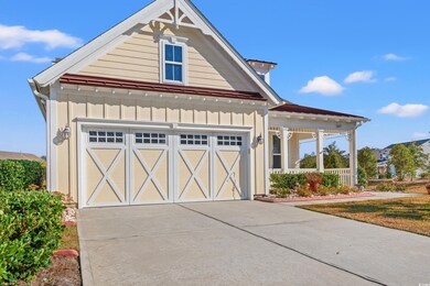 View of front of home featuring covered porch and 