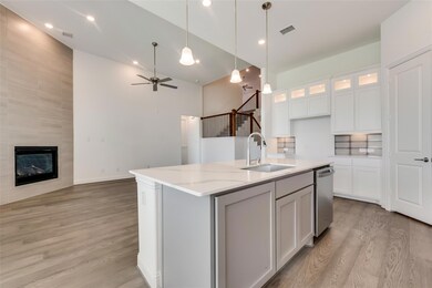 Kitchen featuring light hardwood / wood-style floo