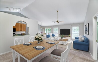 We virtually staged this photo to show how the spa