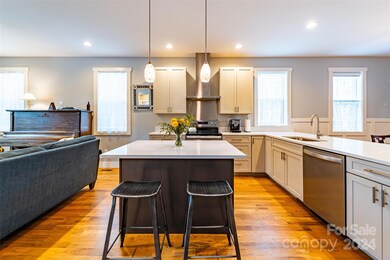 Large Kitchen Island, tastefully appointed kitchen
