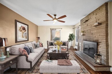 Cozy up to the wood burning fireplace with stone s