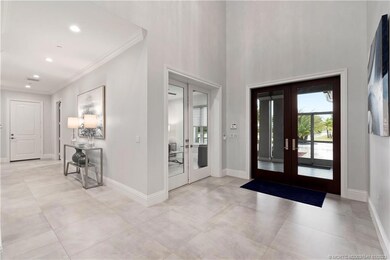 Foyer showing den to the left of entrance
