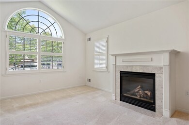 Beautiful Palladium Window and Gas Log Fireplace