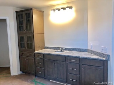 Master bath cabinets