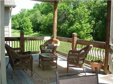 Great place to curl up on your covered deck and re
