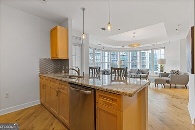 Cooking with this view of the living space is perfection.