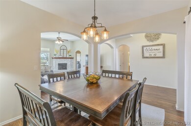 Another view from dining room shows just how open