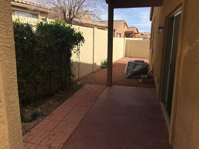 Rear walled yard looking east