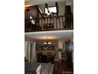 Loft overlooks family room