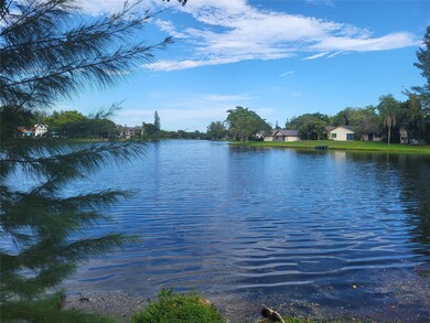 A beautiful lake surrounding the complex