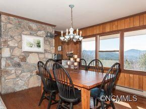dining room with view