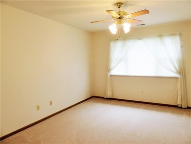 Newly carpeted master bedroom.