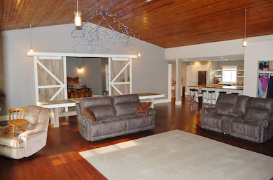 Living room looking at Master Suite